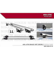 Araç Üstü Ara Atkı Tavan Barı Bagaj Brace Gri 110 Cm