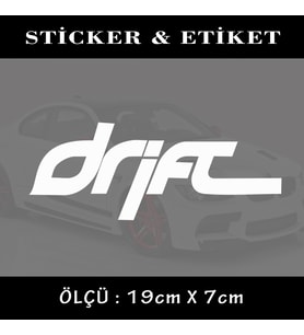 DRİFT TUNİNG oto sticker yazı - araba kask motosikler kamyonet minibüs uyumlu etiket