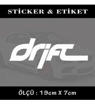 DRİFT TUNİNG oto sticker yazı - araba kask motosikler kamyonet minibüs uyumlu etiket