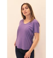 Rich Kadın Organik V Yaka T-shirt %100 Pamuk Tişört