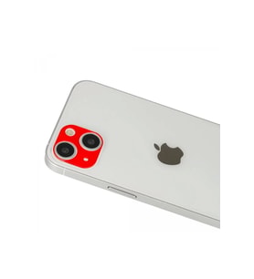 Newface Apple iPhone 13 Rainbow Kamera Lens Koruma Cam - Kırmızı
