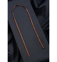 Hematit Doğal Taş Parlak Kahverengi Silindir Kesim 3x5mm Dizi [AA]