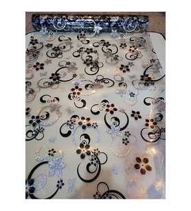 ŞEFAF  Masa Örtüsü 100cm X 120cm 1.8mm Pvc Masa Örtüsü Desenli Koruyuc (Çok Renkli)