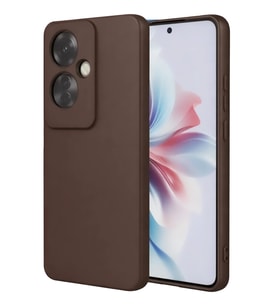 Mey İthalat® Reno 11F Kılıf First Silikon - Kahverengi
