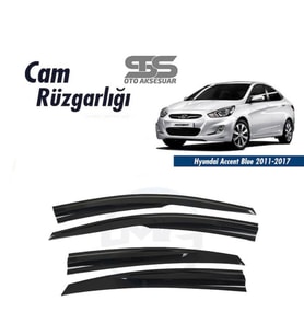 Cam Rüzgarlığı Hyundai Accent Blue 2011 - 2017 Mügen Tip Piano Black