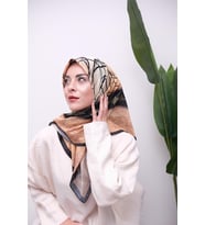 Renkli Karma Desen Dijital Soft Eşarp