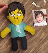BK Gift Kişiye Özel Simpsons Figürlü Bebek Yastık - Model 3