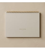 Paperto. 12 Aylık Spiralli Tarihsiz Haftalık Planlayıcı, A4 (21 × 29,7 cm), 52 Yaprak, 110 gr Ivory Kağıt, Haftalık Plan İngilizce