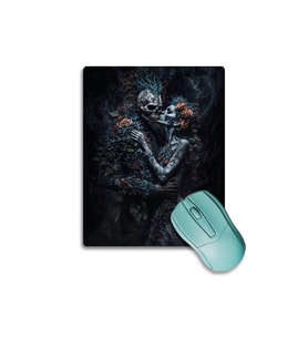 SonicTouch Karanlık İskelet Çift Kaydırmaz Gaming Oyuncu Dikişsiz Siyah Mouse Pad17x21cm