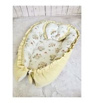 Baby Nest Koala Fırfırlı Ortopedik Çift Taraflı Bebek Yatağı Anne Yanı Bebek Yatağı