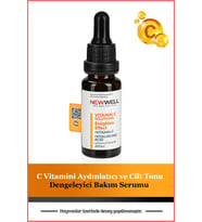 New Well C Vitamini Aydınlatıcı ve Cilt Tonu Dengeleyici Bakım Serumu 20 ML
