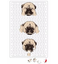 Pug Köpek 05 Puzzle 240 Parça Yapboz