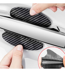 4 Adet Carbon Kapı Kolu Koruma Bantı