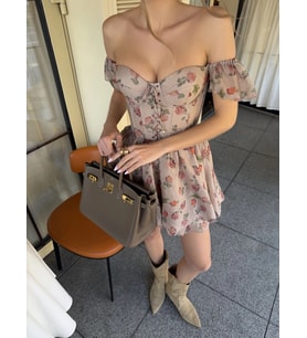 Morliva Darya Tül ve Micro Kumaş İçi Astarlı Korseli Elbise
