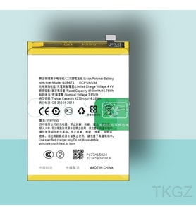 Tkgz - OPPO A5S - BLP-673 - Uyumlu Pil - Servis Sıfır