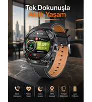 Akıllı Saat Nabız Ölçer Uyku Takibi Sesli Görüşme Bildirim Görme