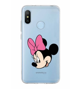 Xiaomi Mi A2 Lite Uyumlu Kapak Minnie Mouse Tasarımlı Şeffaf Silikon Kılıf