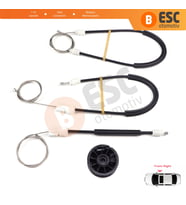 Nissan Primera P11 WP11 1996-2002 4/5 Kapı 807002F000 İçin Elektrikli Ön Sağ Cam Kriko Tamir Seti