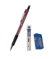 Uçlu Kalem Bordo 0.7 Grip 1347 Faber 120 li Uç ve Sınav Silgisi Versatil Uçlu Kalem 0,7 1 Adet 
