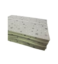 Tek Kişilik Katlanır Yer Yatağı Sünger Yatak Gri Yıldız 80x180 Cm-6 Cm