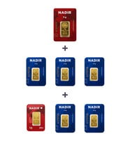 Nadir Gold 24 Ayar 18,5 Gram Altın (1 Ad 5 Gram Altın + 5 Ad 2,5 Gram Altın + 1 Ad 1 Gram Altın )
