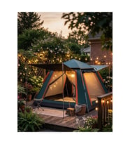 Geniş Aile Kamp Çadırı 240x210 cm Güneşlikli Otomatik Kurulum Outdoor Çadır