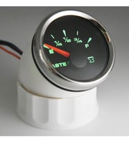 ATIK SU SEVİYE GÖSTERGESİ 12/24v ÇAP 52mm SİYAH TEKNE YAT 