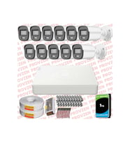 Provzen Hikvision ColorVu Full HD 11 Kameralı Gece Renkli Güvenlik Kamerası Olay Anında bildirim