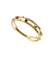 Chavin Bayan Punk Gold Titanyum Çelik Bileklik Bilezik et27sr