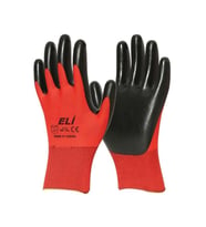 Eli Nitril İş Güvenlik Eldiveni - Kırmızı - 10/XL - 1 Çift - Paket