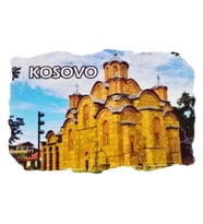 Kosova Temalı Fresco Magnet (Karışık)