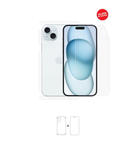 iPhone 15 Plus Full Body 360 Derece Ön Arka Ve Yan Koruyucu Tpu Film