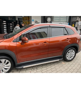 Suzuki S-Cross 2022 Model 4'lü Mugen Cam Rüzgarlığı Kromlu
