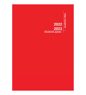 2022-2023 Akademik Ajanda 21X29 Kırmızı