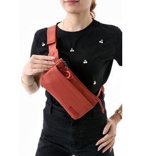 Çok Cepli Bel Çantası Unisex Kiremit (Model: 571-13-9R)
