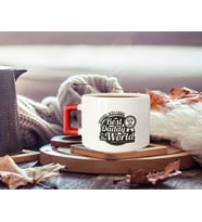 BK Gift Kişiye Özel İsimli Kırmızı Kulplu Çay & Kahve Fincanı-6, Arkadaşa Hediye, Sevgiliye Hediye