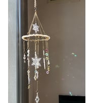 Yılbaşı Serisi - Yeniyıl - Kristal SunCatcher - Güneş Tutucu - Güneş Yakalayıcı - El Yapımı (Şeffaf Hologram)