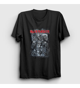 Presmono Unisex Siyah Mummy V2 Iron Maiden T-Shirt 408283tt