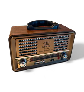 RT-785 KUMANDALI ŞARJLI BLUETOOTH USB TF SW AM FM NOSTALJİKTASARIM RADYO (Kahverengi-Kahve)