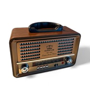 RT-785 KUMANDALI ŞARJLI BLUETOOTH USB TF SW AM FM NOSTALJİKTASARIM RADYO (Kahverengi-Kahve)