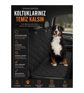 Sıvı Geçirmez Köpek Yatağı ve Araba Koltuk Koruma Kılıfı