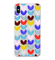 PrintiFy Apple iPhone XS Uyumlu Water Color 1 Baskılı Şeffaf Köşe Korumalı Antişok Kılıf