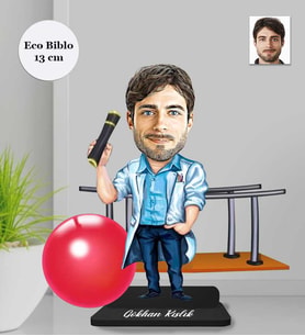 Kişiye Özel Fizyoterapist Erkek Ahşap Eco Biblo -1