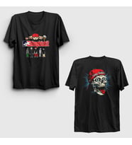 Presmono Unisex Siyah Poster Skull Limp Bizkit Sırt Baskılı T-Shirt 555818tt
