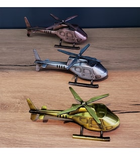 Dekoratif Metal Helikopter