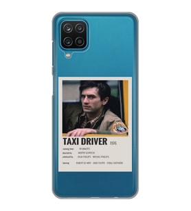 Samsung Galaxy M22 Uyumlu Taxi Driver Poster Tasarımlı Şeffaf Telefon Kılıfı