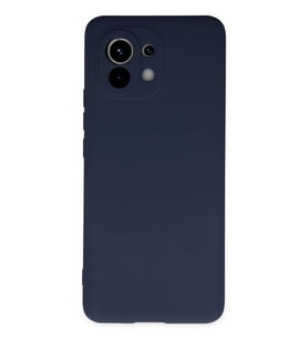 Newface Xiaomi Mi 11 Kılıf Nano içi Kadife Silikon - Lacivert