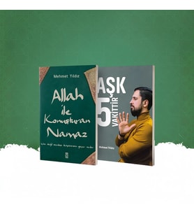 Mehmet Yıldız - 2'li Kitap Seti - Allah İle Konuşturan Namaz - Aşk 5 Vakittir - İmzalı (Yeşil)
