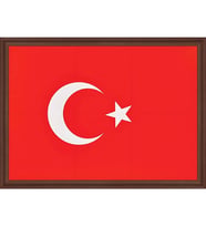 TÜRK BAYRAĞI (MDF Çerçeve) - 20x30cm