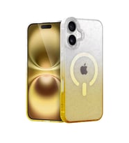 Apple İphone 16 Pummel Shiny Magsafe Kapak - Gold